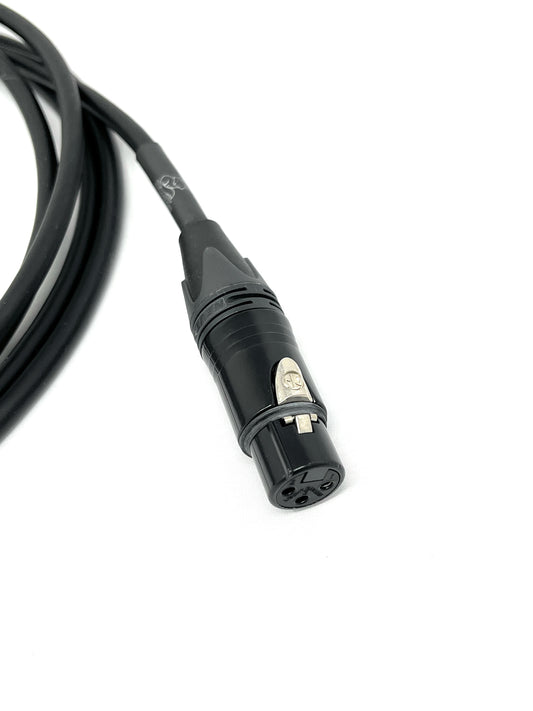 SilentFox Audio Premium XLR Microphone Cable, 10 ft, Black, XLR3F–XLR3M, Balanced