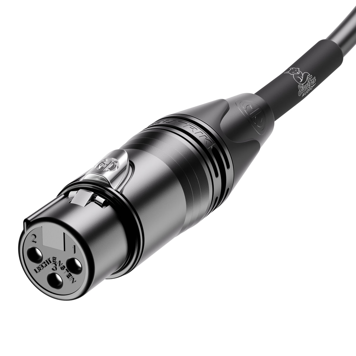 SilentFox Audio 10 ft XLR Female-1/4 TRS Cable, Neutrik, Assembled in USA