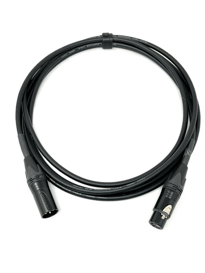SilentFox Audio Premium XLR Microphone Cable, 10 ft, Black, XLR3F–XLR3M, Balanced