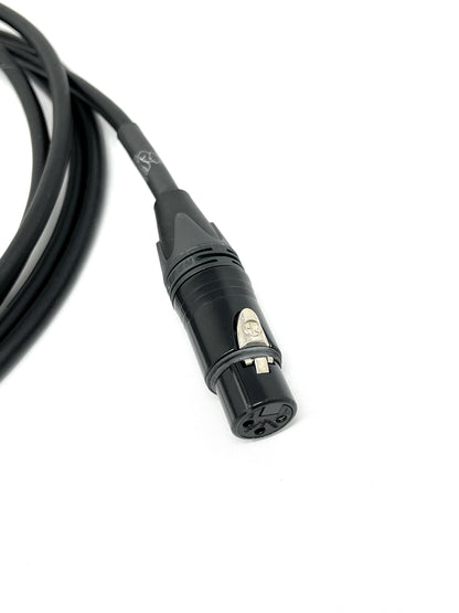 SilentFox Audio Premium XLR Microphone Cable, 10 ft, Black, XLR3F–XLR3M, Balanced